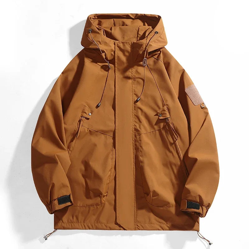 Chaqueta Impermeable Unisex para Montaña, Pesca y Camping – Cortaviento Transpirable