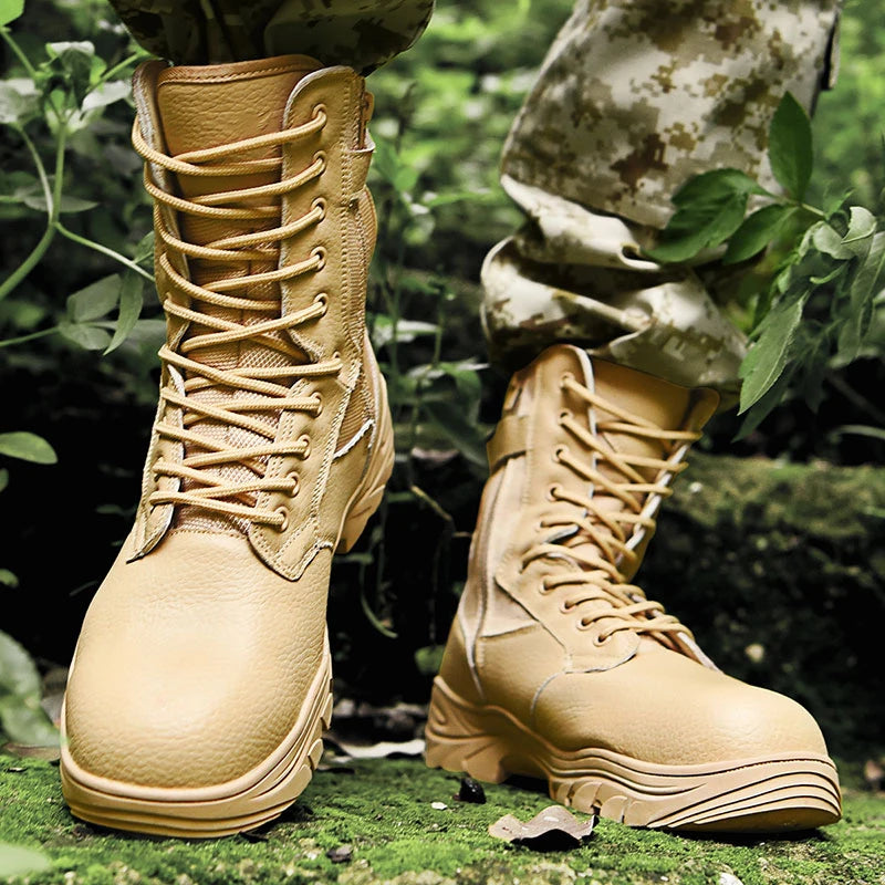 Botas Tácticas Militares Indestructibles TitanOps con Cremallera Lateral Antideslizante