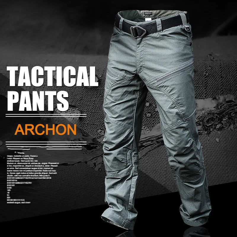 Pantalones Tácticos EliteShield Cargo Impermeables Multi-Bolsillos