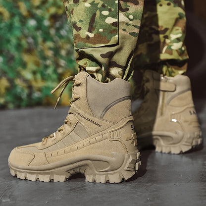 Botas Tácticas de Combate DesertOps Indestructibles Antideslizantes para Trabajo y Outdoor