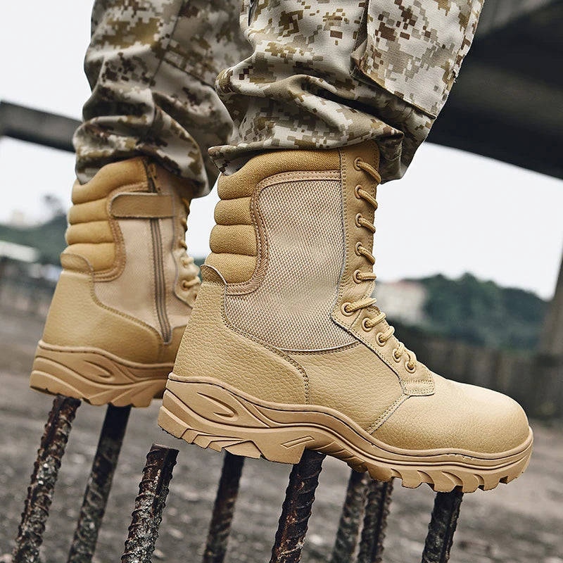 Botas Tácticas Militares Indestructibles TitanOps con Cremallera Lateral Antideslizante