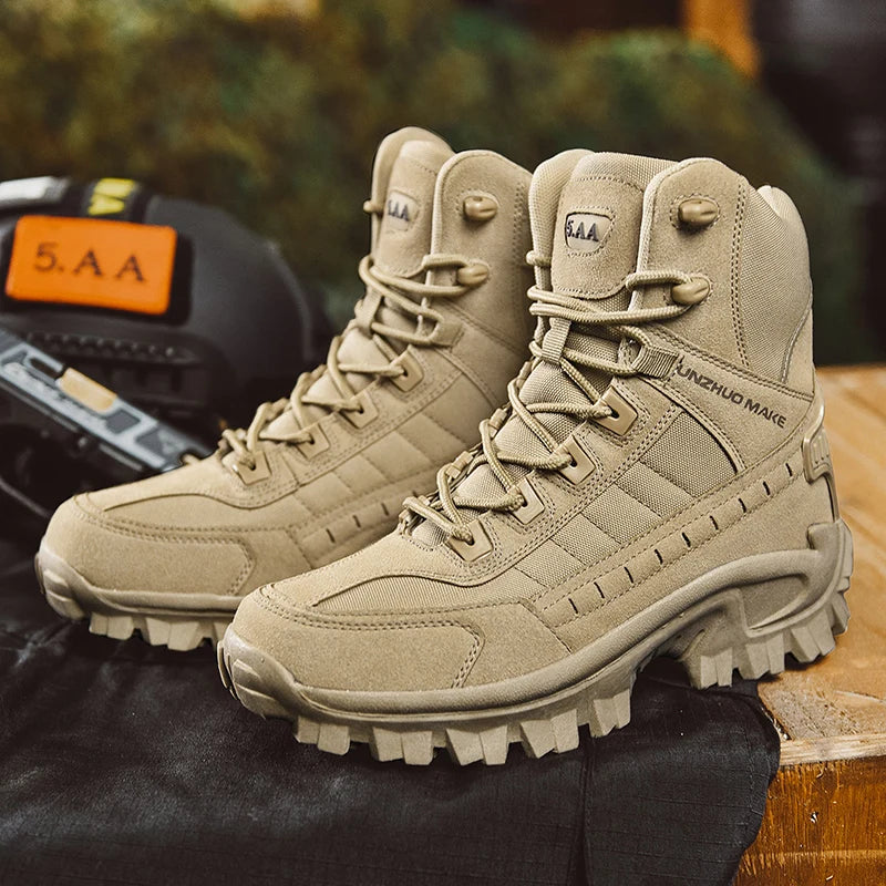 Botas Tácticas de Combate DesertOps Indestructibles Antideslizantes para Trabajo y Outdoor