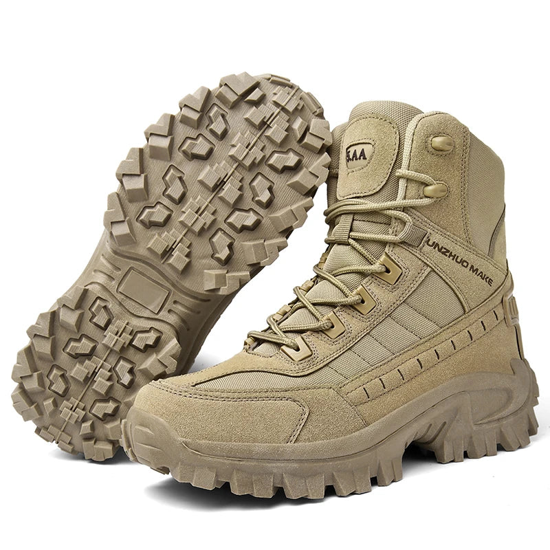 Botas Tácticas de Combate DesertOps Indestructibles Antideslizantes para Trabajo y Outdoor