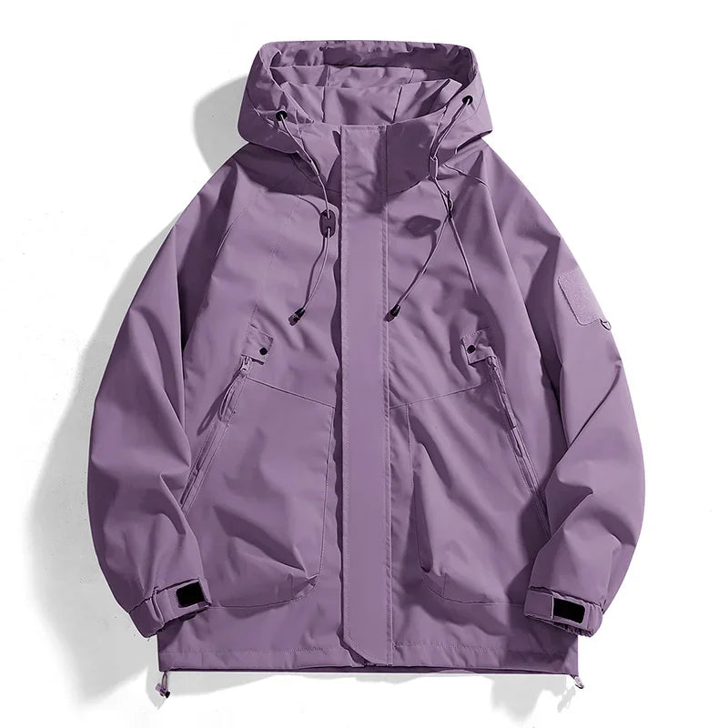 Chaqueta Impermeable Unisex para Montaña, Pesca y Camping – Cortaviento Transpirable