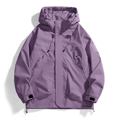 Chaqueta Impermeable Unisex para Montaña, Pesca y Camping – Cortaviento Transpirable