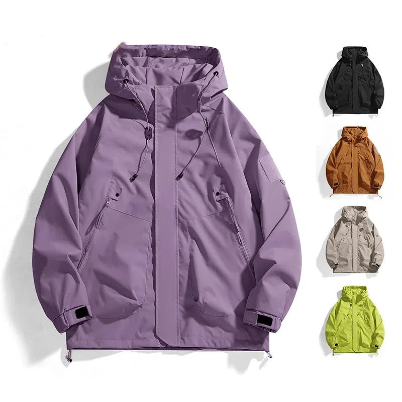 Chaqueta Impermeable Unisex para Montaña, Pesca y Camping – Cortaviento Transpirable